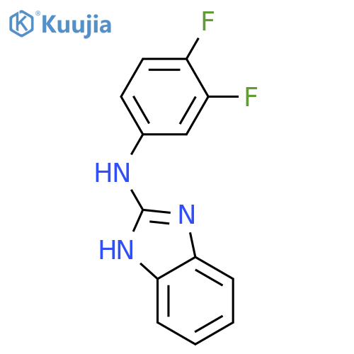1H-Benzimidazol-2-amine, N-(3,4-difluorophenyl)- structure