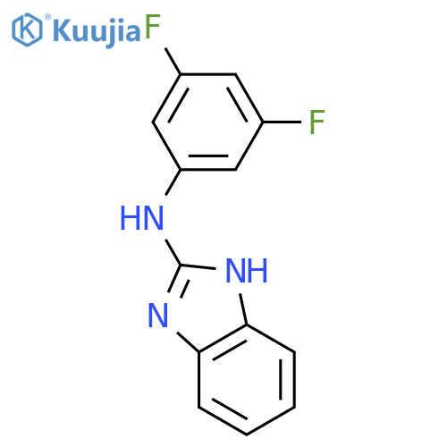 1H-Benzimidazol-2-amine, N-(3,5-difluorophenyl)- structure