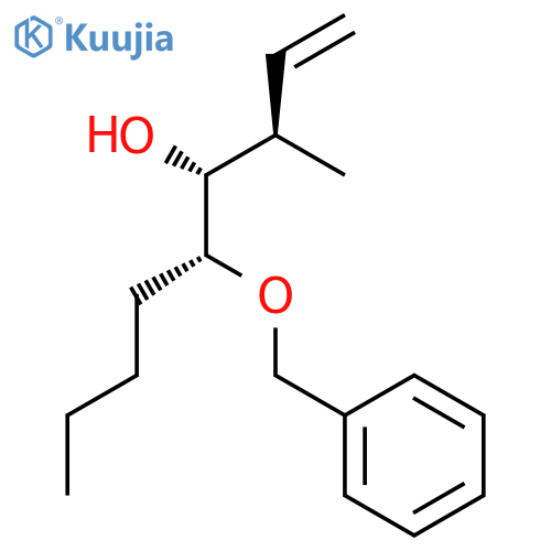 1-Nonen-4-ol, 3-methyl-5-(phenylmethoxy)-, (3R*,4R*,5R*)- structure