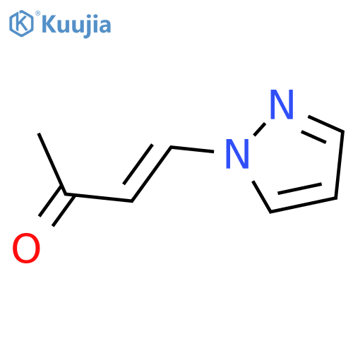 3-Buten-2-one, 4-(1H-pyrazol-1-yl)-, (E)- (9CI) structure