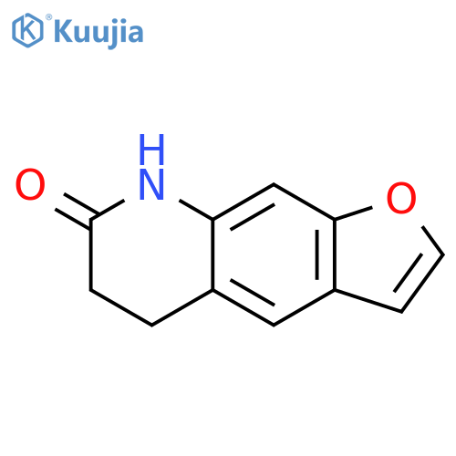 Furo[3,2-g]quinolin-7(6H)-one, 5,8-dihydro- structure