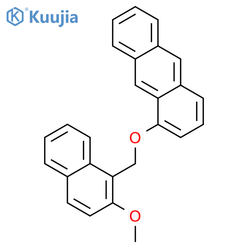 Anthracene, 1-[(2-methoxy-1-naphthalenyl)methoxy]- structure