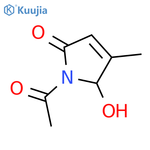 2H-Pyrrol-2-one, 1-acetyl-1,5-dihydro-5-hydroxy-4-methyl- structure