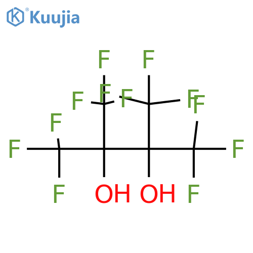 Hexafluoro-2,3-bis(trifluoromethyl)-2,3-butanediol structure