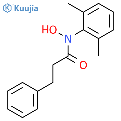 Benzenepropanamide, N-(2,6-dimethylphenyl)-N-hydroxy- structure