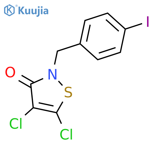 3(2H)-Isothiazolone, 4,5-dichloro-2-[(4-iodophenyl)methyl]- structure