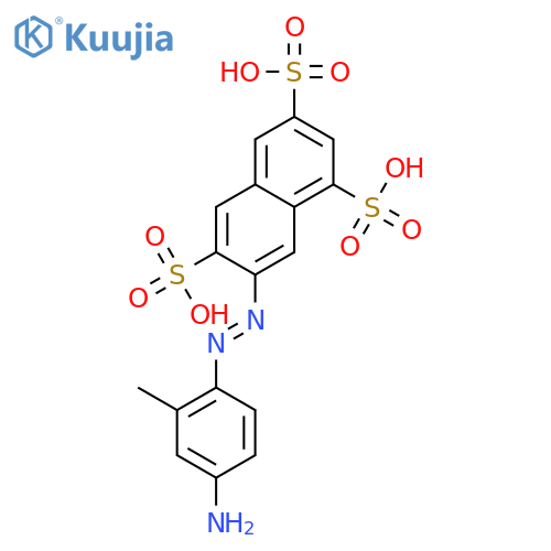 1,3,6-Naphthalenetrisulfonic acid, 7-[(4-amino-2-methylphenyl)azo]- structure