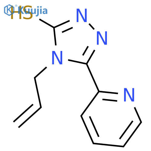 4-Allyl-2,4-dihydro-5-(pyridin-2-yl)-3h-1,2,4-triazole-3-thione structure