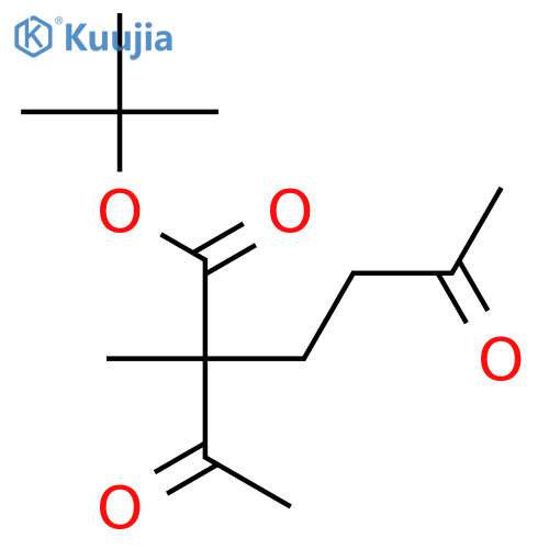 Hexanoic acid, 2-acetyl-2-methyl-5-oxo-, 1,1-dimethylethyl ester, (2S)- structure