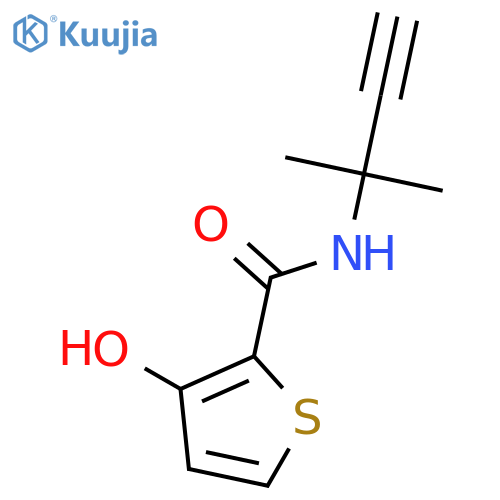 2-Thiophenecarboxamide, N-(1,1-dimethyl-2-propyn-1-yl)-3-hydroxy- structure