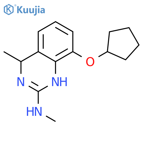 2-Quinazolinamine, 8-(cyclopentyloxy)-1,4-dihydro-N,4-dimethyl- structure