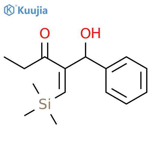 3-Pentanone, 1-hydroxy-1-phenyl-2-[(trimethylsilyl)methylene]-, (2Z)- structure