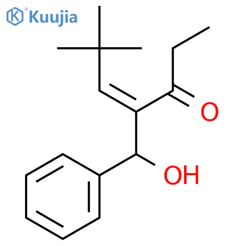 3-Pentanone, 2-(2,2-dimethylpropylidene)-1-hydroxy-1-phenyl-, (2Z)- structure