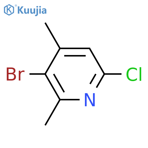 3-Bromo-6-chloro-2,4-dimethylpyridine structure