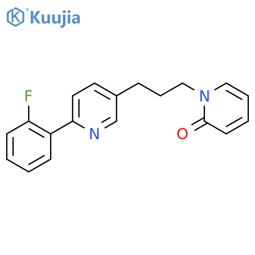 1-{3-[6-(2-Fluorophenyl)pyridin-3-yl]propyl}pyridin-2(1H)-one structure