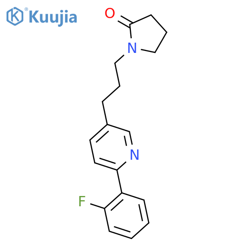 2-Pyrrolidinone, 1-[3-[6-(2-fluorophenyl)-3-pyridinyl]propyl]- structure