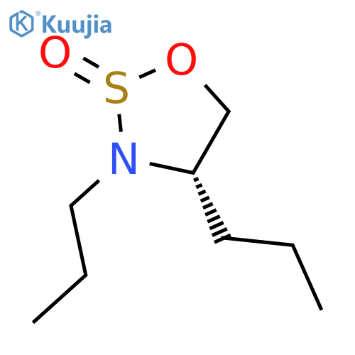 1,2,3-Oxathiazolidine, 3,4-dipropyl-, 2-oxide, (4S)- structure