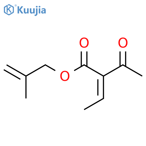 2-Butenoic acid, 2-acetyl-, 2-methyl-2-propen-1-yl ester structure