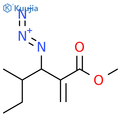 Hexanoic acid, 3-azido-4-methyl-2-methylene-, methyl ester structure