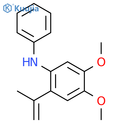 Benzenamine, 4,5-dimethoxy-2-(1-methylethenyl)-N-phenyl- structure