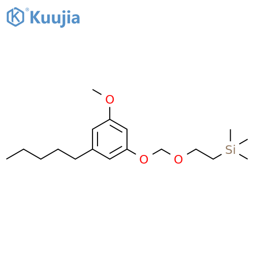 Silane, [2-[(3-methoxy-5-pentylphenoxy)methoxy]ethyl]trimethyl- structure