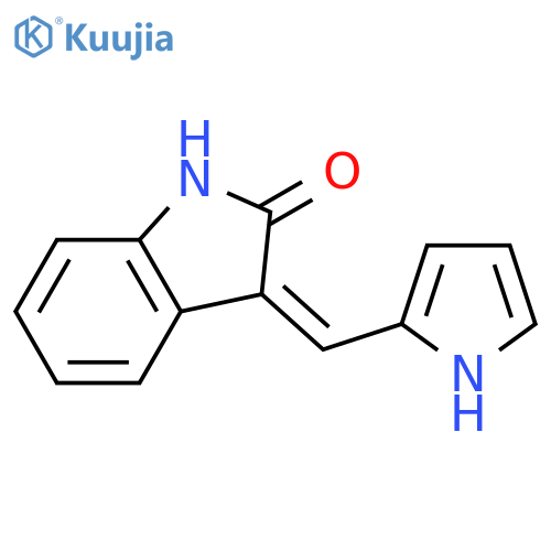 2H-Indol-2-one, 1,3-dihydro-3-(1H-pyrrol-2-ylmethylene)- structure