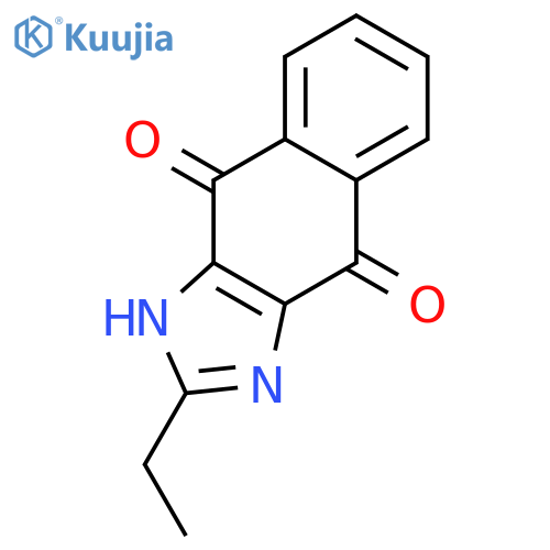 2-ethyl-1H-benzo[f]benzimidazole-4,9-dione structure