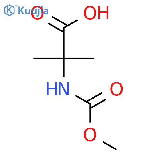 2-(methoxycarbonyl)amino-2-methylpropanoic acid structure
