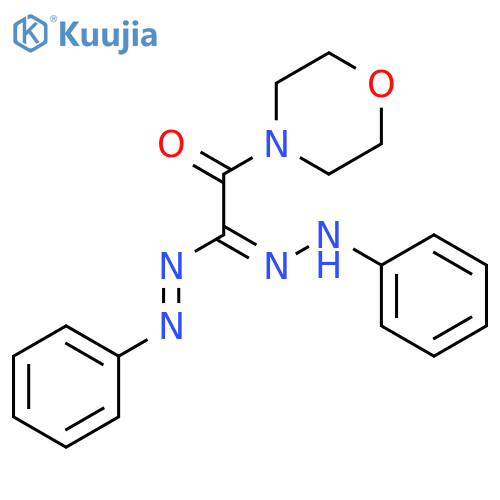 Morpholine, 4-[(phenylazo)(phenylhydrazono)acetyl]- structure