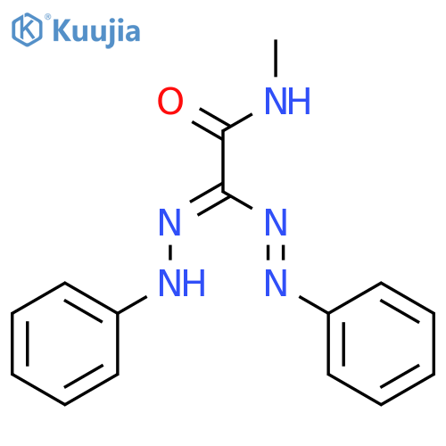 N-Methyl-2-[(E)-phenyldiazenyl]-2-(2-phenylhydrazinylidene)acetamide structure