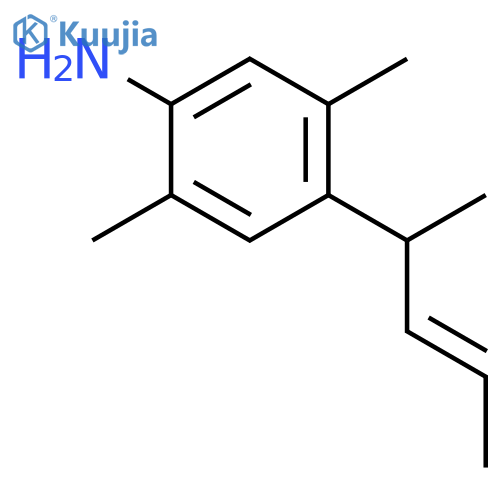 2,5-Dimethyl-4-(pent-3-en-2-yl)aniline structure