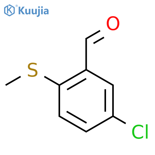 5-Chloro-2-(methylthio)benzaldehyde structure