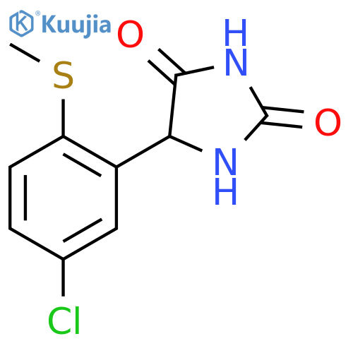 2,4-Imidazolidinedione, 5-[5-chloro-2-(methylthio)phenyl]- structure