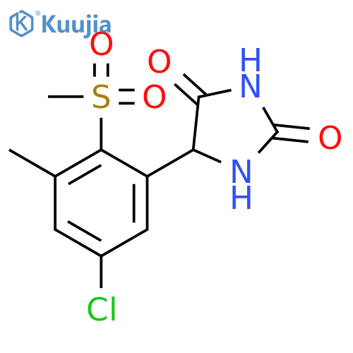2,4-Imidazolidinedione, 5-[5-chloro-3-methyl-2-(methylsulfonyl)phenyl]- structure