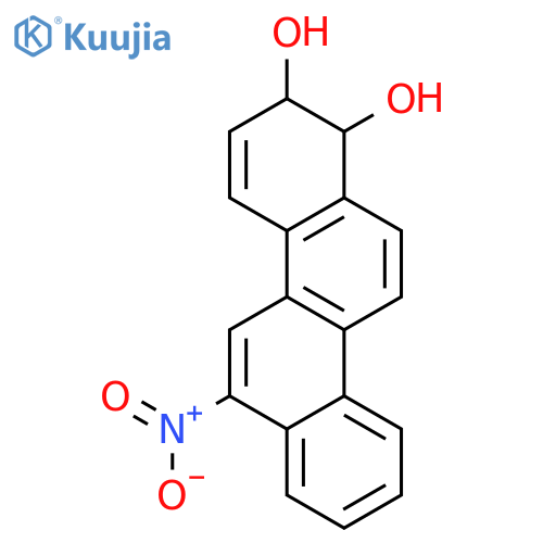 1,2-Chrysenediol,1,2-dihydro-6-nitro-, (1R,2R)-rel- structure