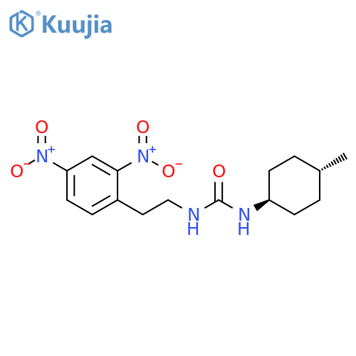 Urea, N-[2-(2,4-dinitrophenyl)ethyl]-N'-(4-methylcyclohexyl)-, trans- (9CI) structure