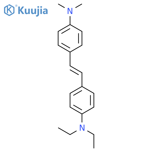 Benzenamine, 4-[2-[4-(diethylamino)phenyl]ethenyl]-N,N-dimethyl- structure