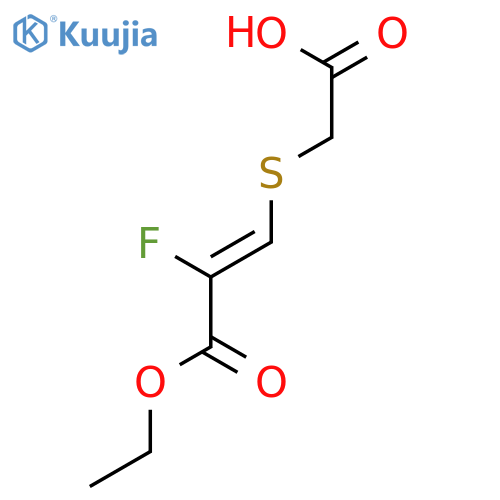 2-Propenoic acid, 3-[(carboxymethyl)thio]-2-fluoro-, 1-ethyl ester structure