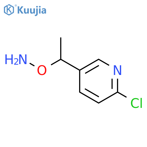 O-1-(6-chloropyridin-3-yl)ethylhydroxylamine structure