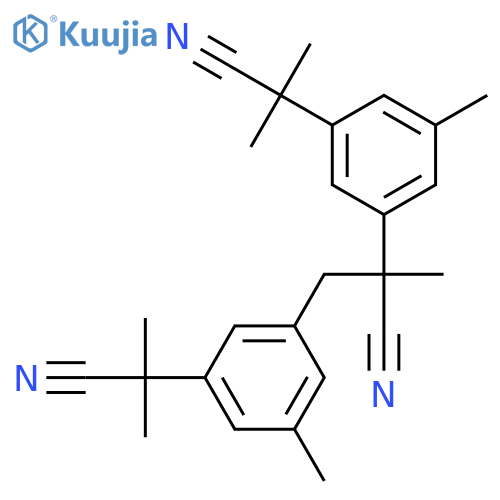 Didestriazole Anastrozole Dimer Impurity structure