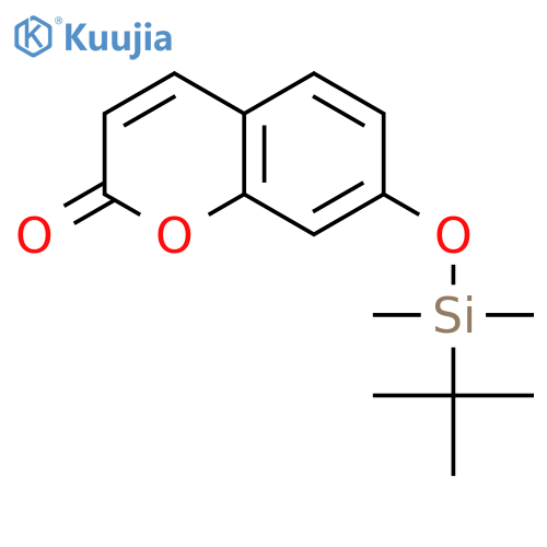 2H-1-Benzopyran-2-one, 7-[[(1,1-dimethylethyl)dimethylsilyl]oxy]- structure