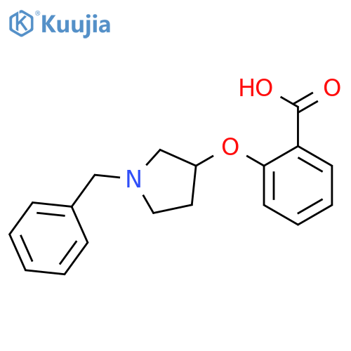 Benzoic acid, 2-[[1-(phenylmethyl)-3-pyrrolidinyl]oxy]- structure