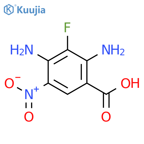 Benzoic acid, 2,4-diamino-3-fluoro-5-nitro- structure