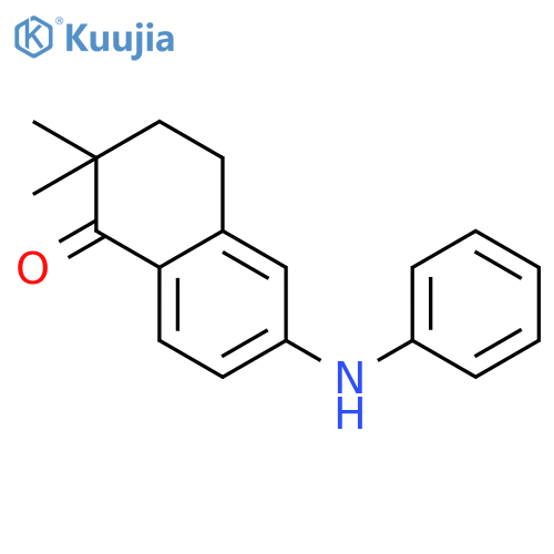 1(2H)-Naphthalenone, 3,4-dihydro-2,2-dimethyl-6-(phenylamino)- structure