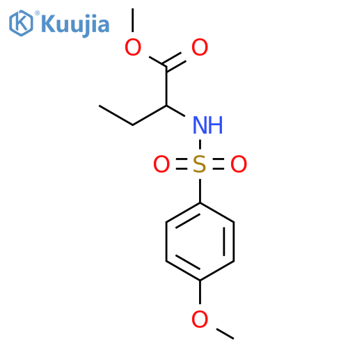 Butanoic acid, 2-[[(4-methoxyphenyl)sulfonyl]amino]-, methyl ester, (2S)- structure