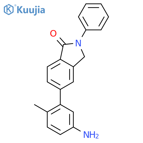 1H-Isoindol-1-one, 5-(5-amino-2-methylphenyl)-2,3-dihydro-2-phenyl- structure