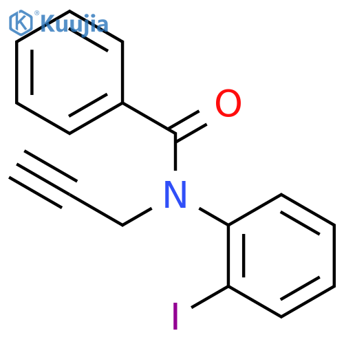Benzamide, N-(2-iodophenyl)-N-2-propyn-1-yl- structure