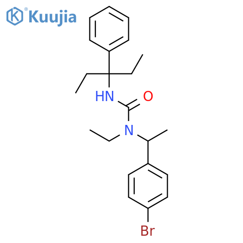 Urea, N-[1-(4-bromophenyl)ethyl]-N-ethyl-N'-(1-ethyl-1-phenylpropyl)- structure