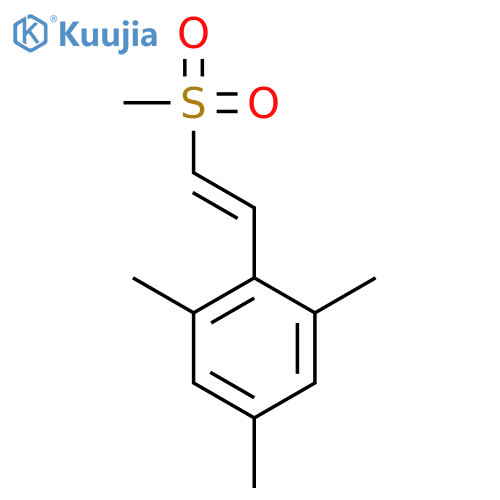 Benzene, 1,3,5-trimethyl-2-[(1E)-2-(methylsulfonyl)ethenyl]- structure