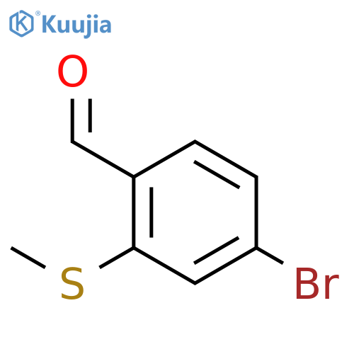 4-Bromo-2-(methylsulfanyl)benzaldehyde structure